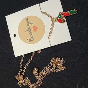 Vintage Candy Cane Necklace